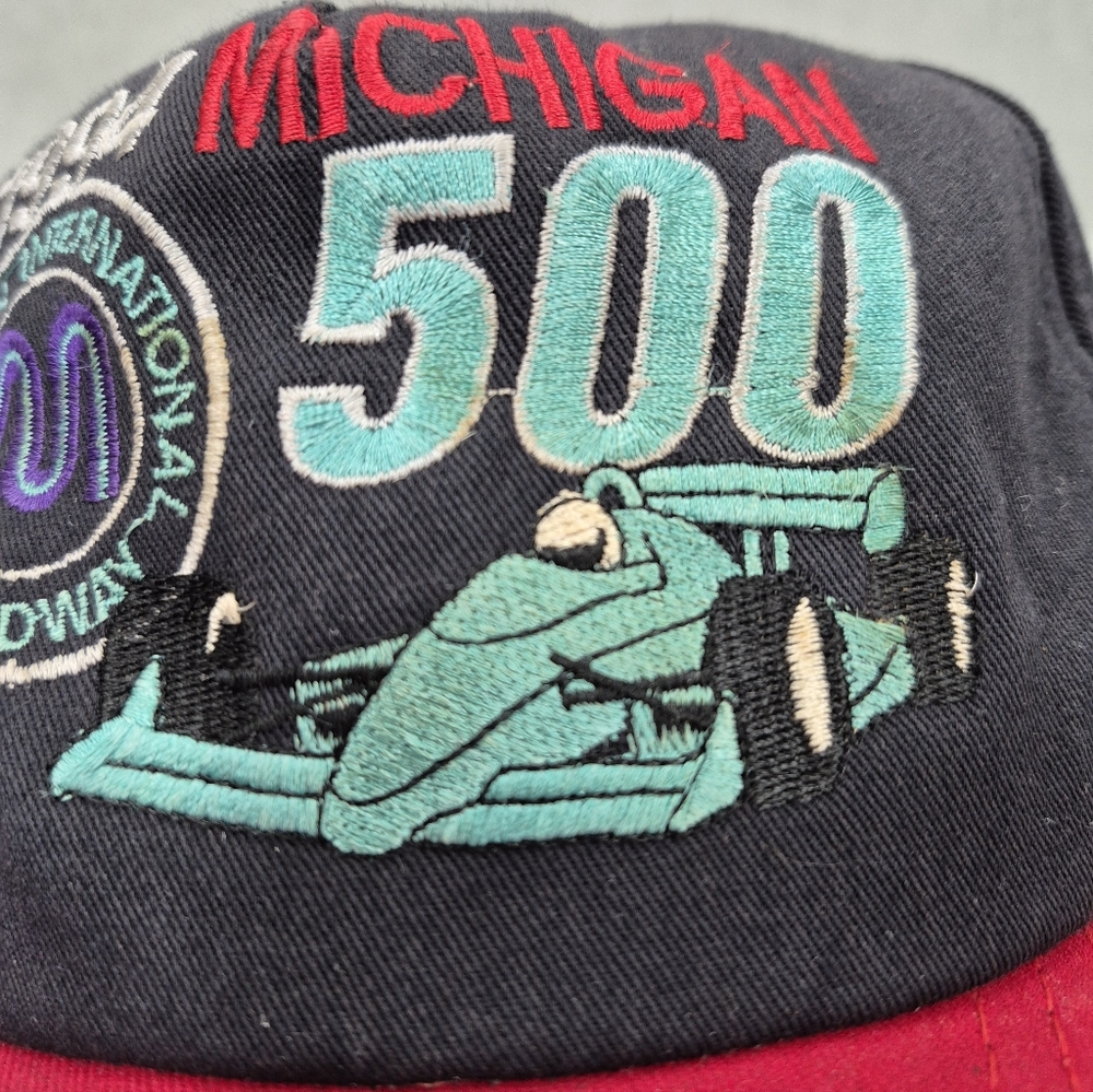 1994 Michigan 500 hat black red snap back embroidered International Speedway - Picture 10 of 12